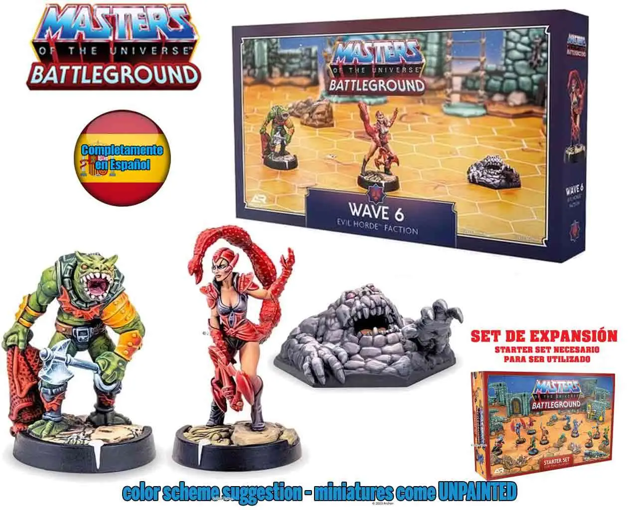 Motu:battleground Wave 6 Evil Horde Faction Spanish - Figurine